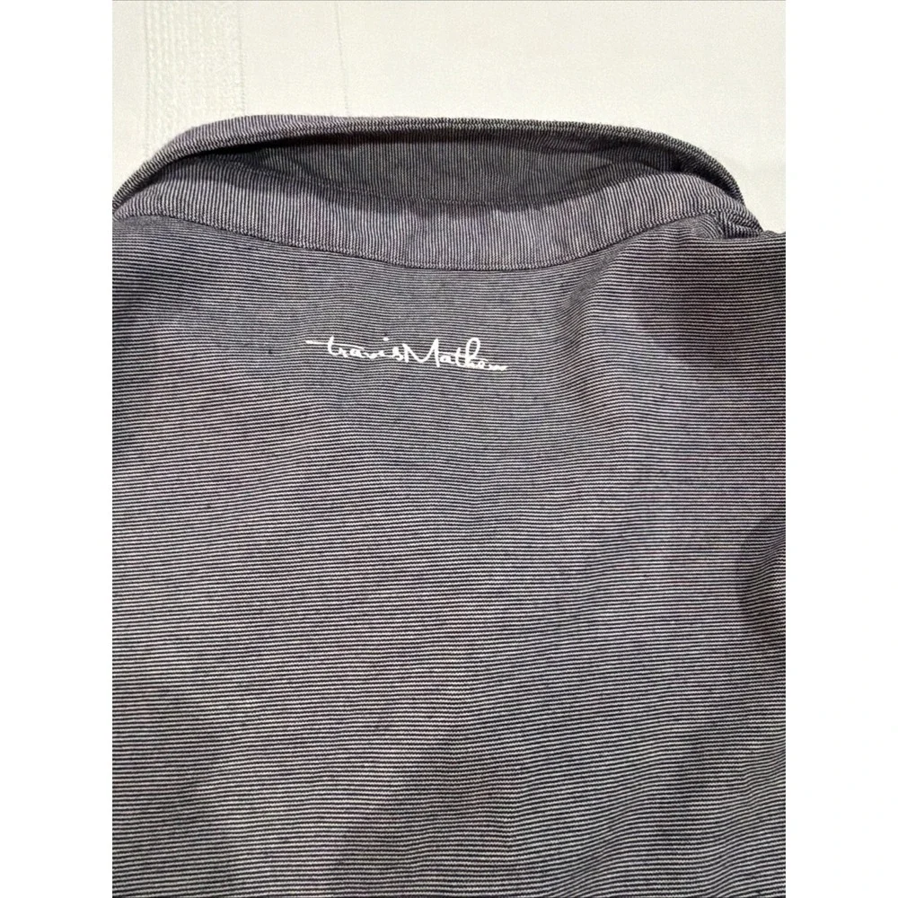 Travis Mathew Polo Shirt Mens XL Extra Large Gray Casual Golf Office Outdoor - Picture 3 of 5